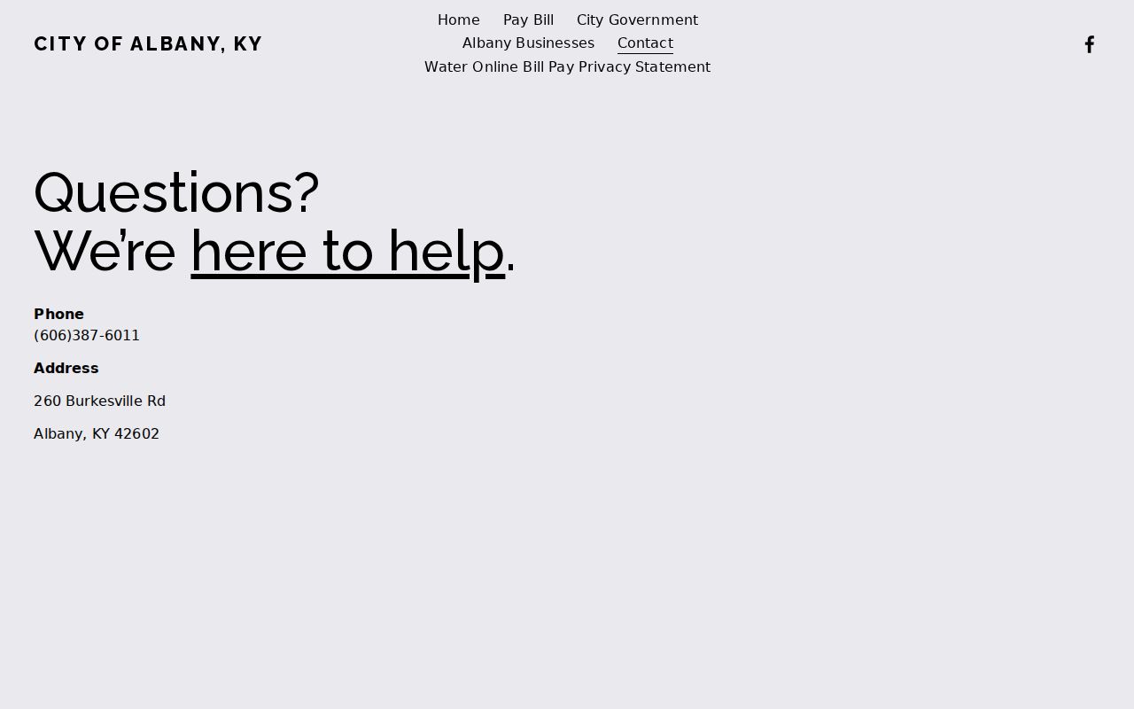 Clinton County arrest lookup source showing Albany city contact information